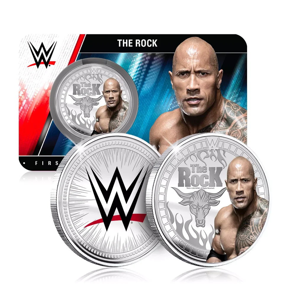 WWE Legends The Rock Commemorative Coin