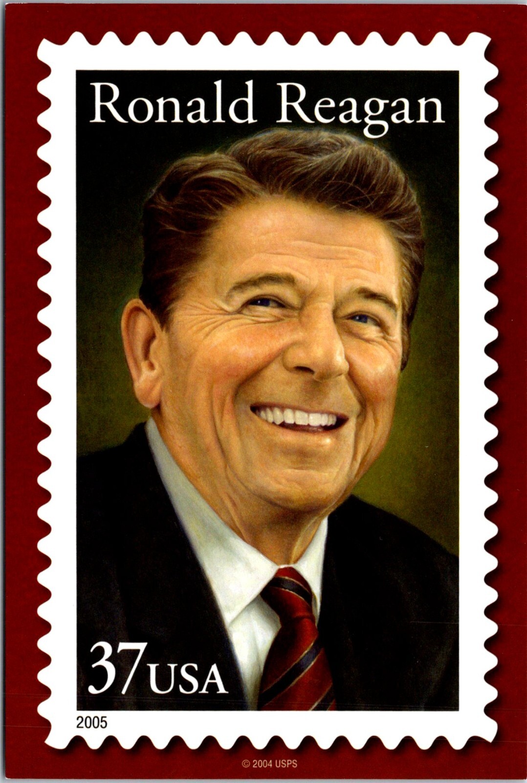 President Ronald Reagan Republican, Art Postcard USPS Postal Card US $0.37 Stamp President Ronald Reagan Republican, Art Postcard USPS Postal Card US $0.37 Stamp