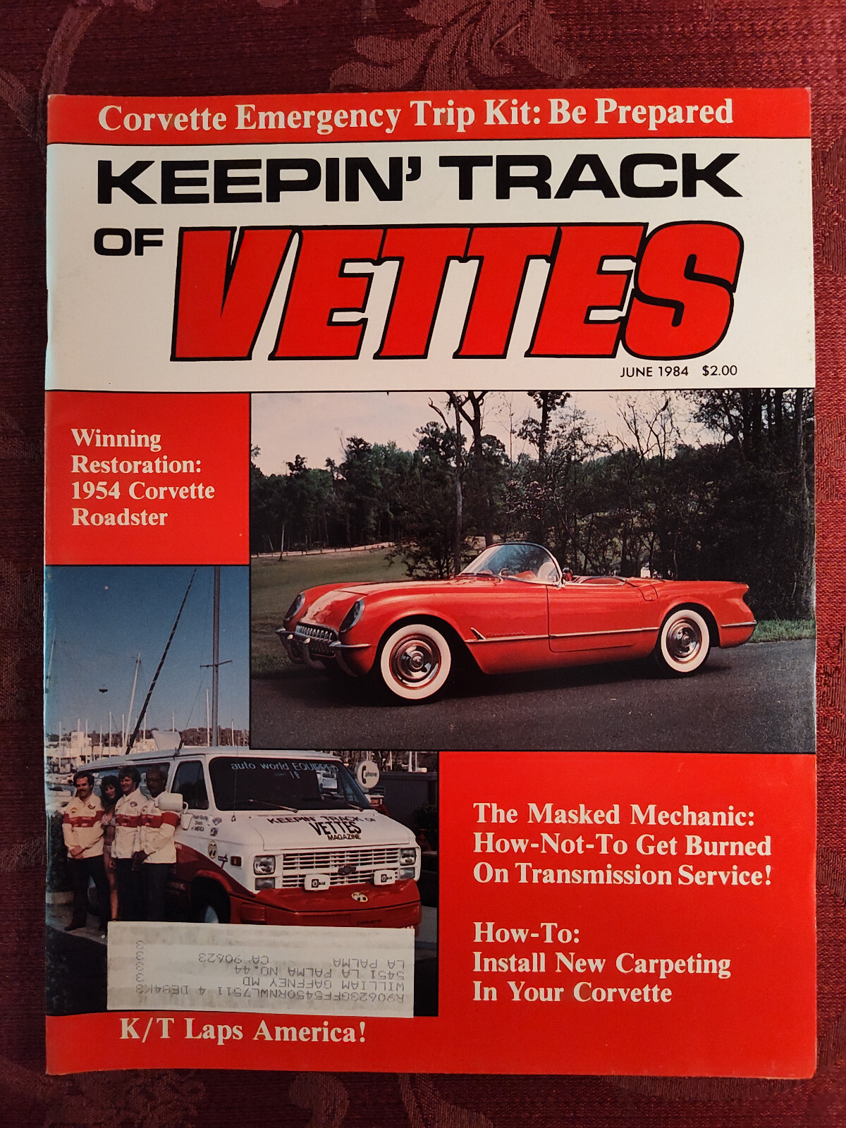 KEEPIN TRACK Vettes Corvette Magazine June 1984 1954 Corvette Laps America