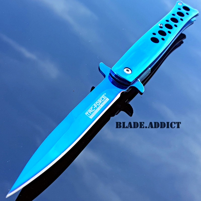 TAC-FORCE Titanium Blue Assisted Folding POCKET Knife New TF-884BL