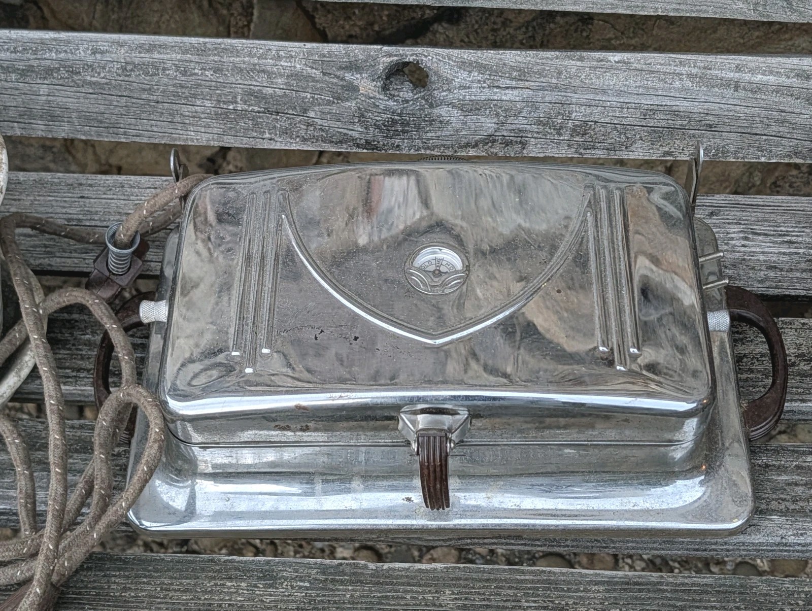Vtg Art Deco Super Star Master Grill Electric Griddle Wood Handle DISPLAY ONLY Vtg Art Deco Super Star Master Grill Electric Griddle Wood Handle DISPLAY ONLY