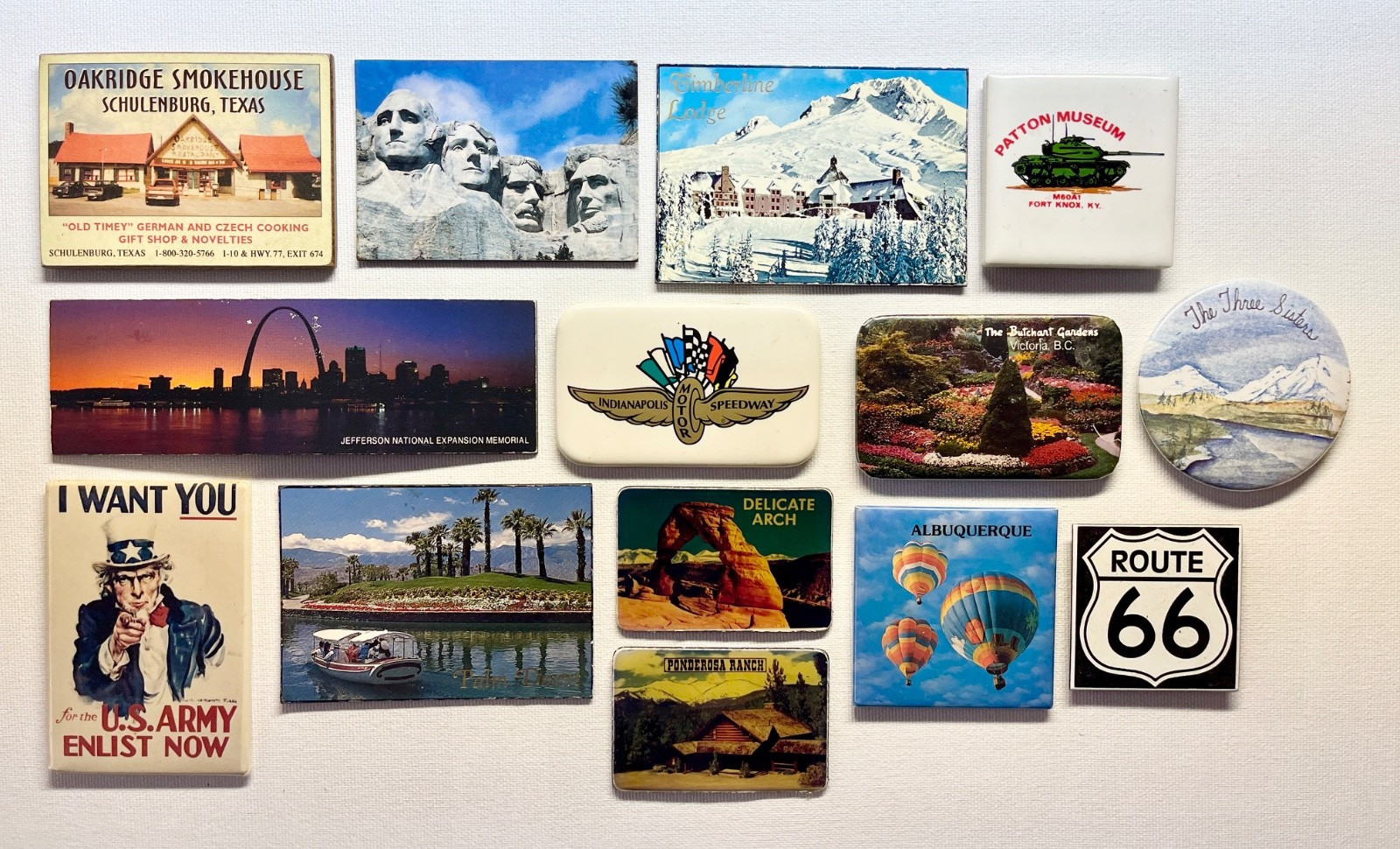 Lot of 14 Vintage Travel Souvenir Refrigerator Magnets Lot of 14 Vintage Travel Souvenir Refrigerator Magnets