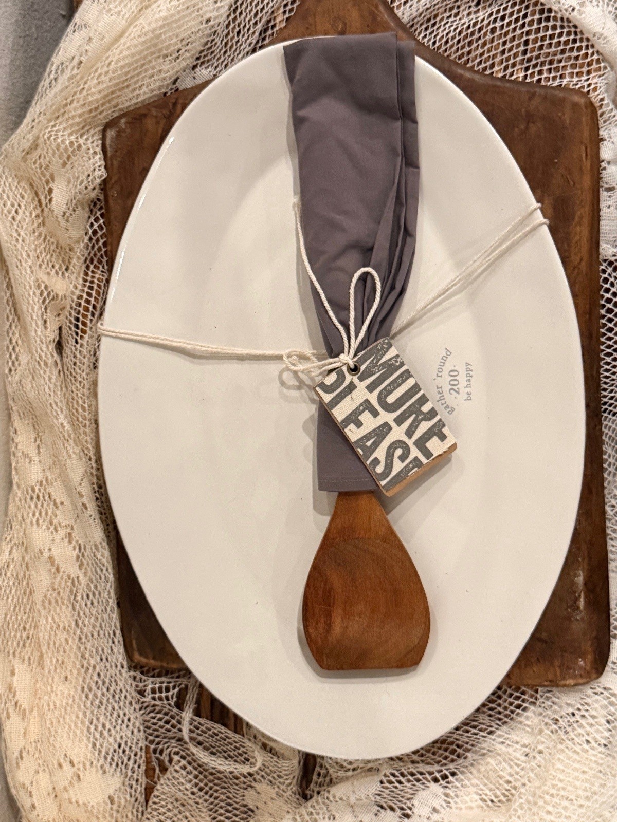 Modern Farmhouse Ceramic Platter Set,Gracie Oaks Oval Serving Dish w/accessories Modern Farmhouse Ceramic Platter Set,Gracie Oaks Oval Serving Dish w/accessories