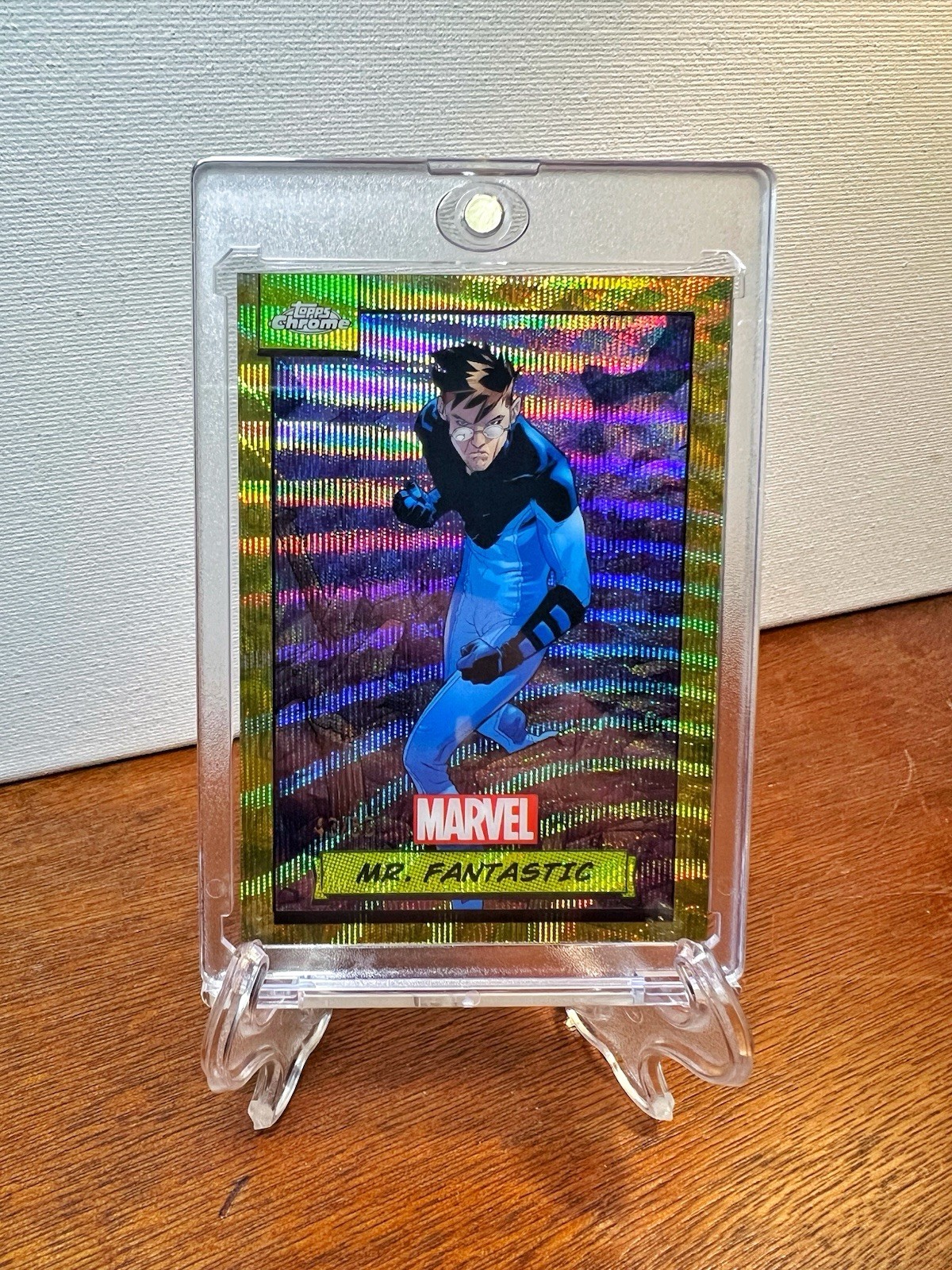 2024 Topps Chrome Marvel MR. FANTASTIC Gold Wave Refractor #/50 Four #21 RARE💎