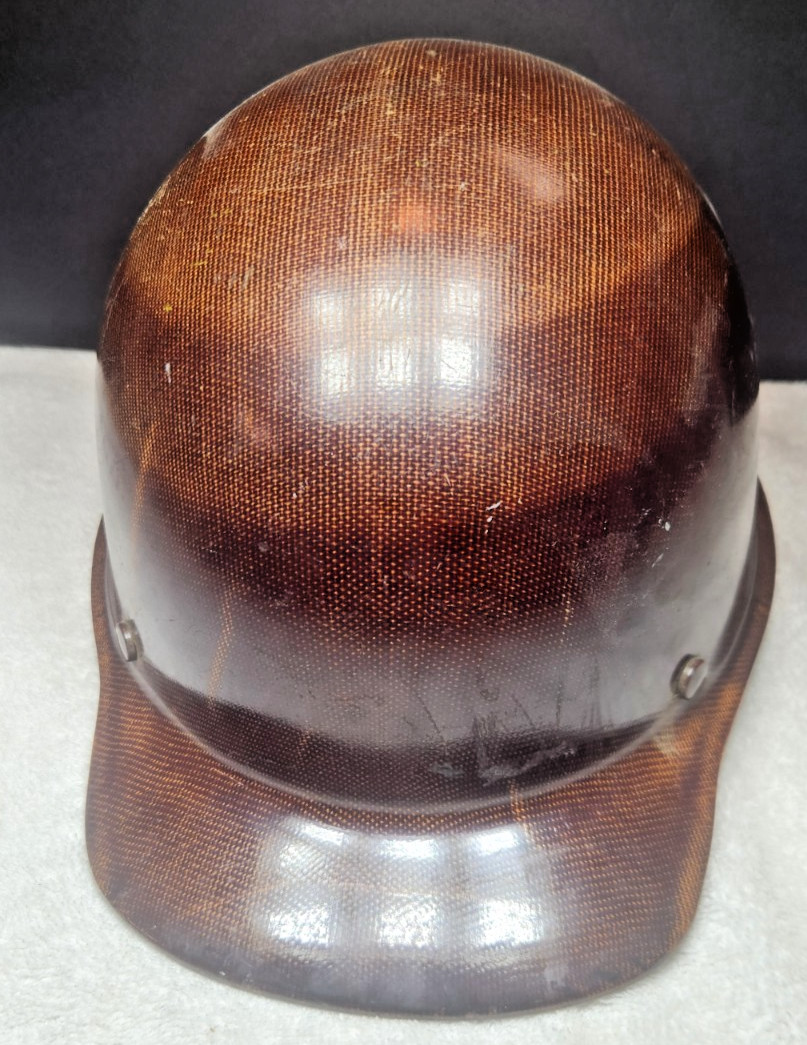 Vintage MSA Cap Miners Coal Construction Helmet Hat Tiger Stripe Original Vintage MSA Cap Miners Coal Construction Helmet Hat Tiger Stripe Original