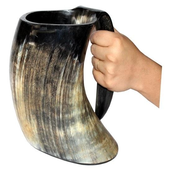 Viking Drinking Horn Mug Handcrafted Game of Thrones Heroes With This Large