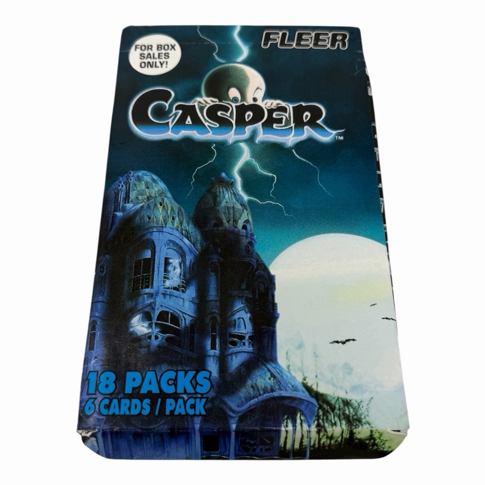 1996 Casper Trading Cards 18 Packs Fleer Movie Factory Sealed Packs with Box 1996 Casper Trading Cards 18 Packs Fleer Movie Factory Sealed Packs with Box