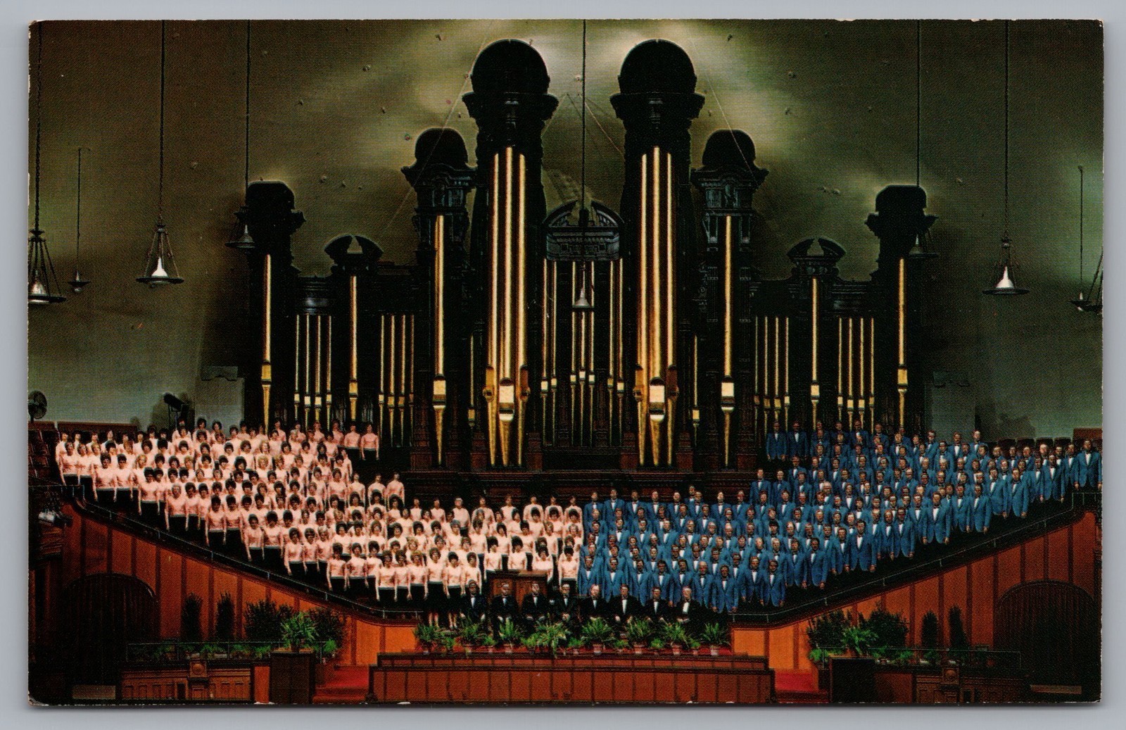 World Famous Choir And Organ Of The Mormon Tabernacle Salt Postcard TS-306