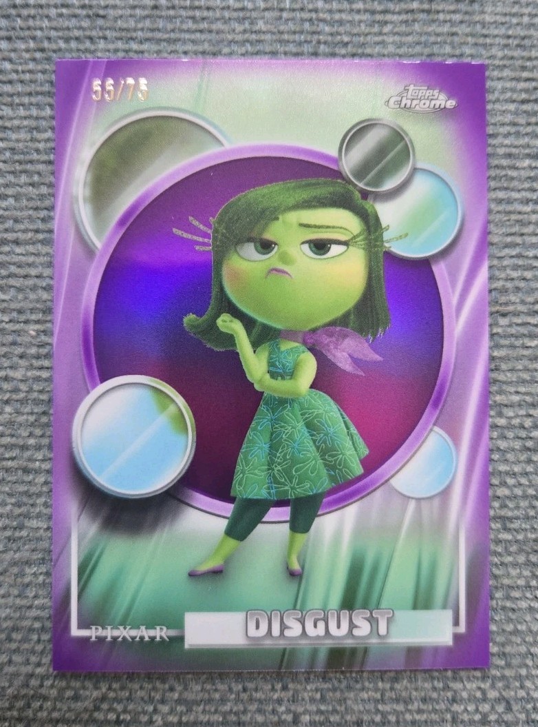 Topps 2026 Topps Chrome Disney Pixar Inside Out Disgust 55/75 Topps 2026 Topps Chrome Disney Pixar Inside Out Disgust 55/75