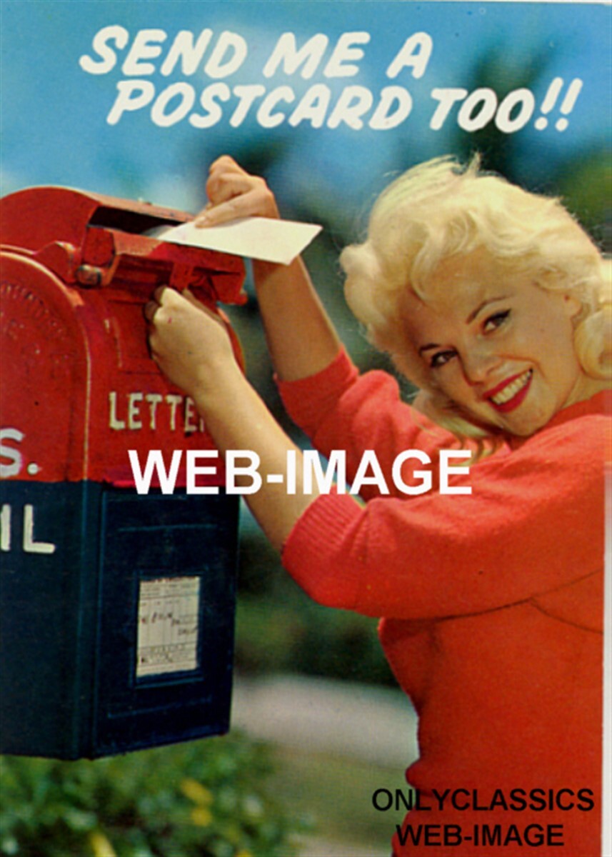 1956 PLAYBOY'S SEXY BLONDE GIRL LISA WINTERS PHOTO PINUP CHEESECAKE POST OFFICE