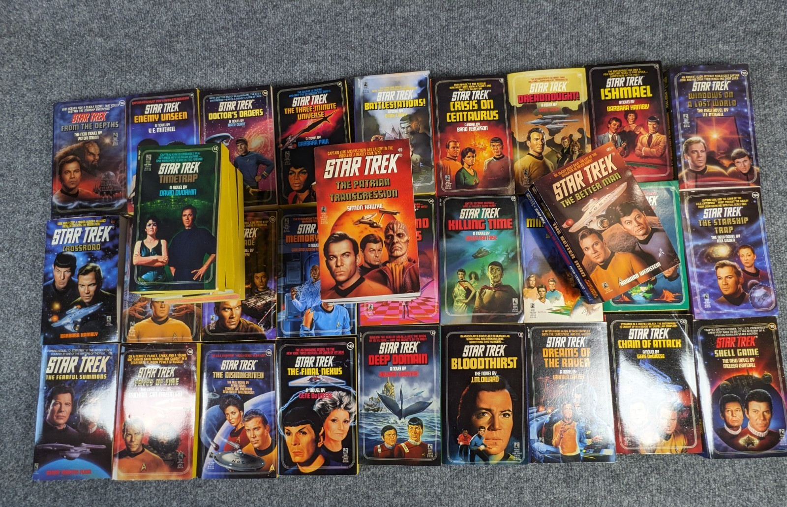 Lot of 37 Vintage Star Trek The Original Series Adventures Paperback Book Novels Lot of 37 Vintage Star Trek The Original Series Adventures Paperback Book Novels