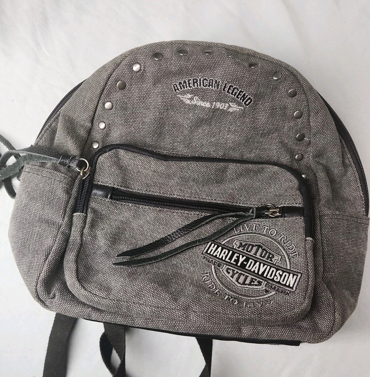 Harley Davidson Backpack LIVE TO RIDE RIDE TO LIVE