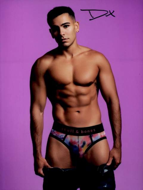 Damian Night signed gay model 8x10 Photo -PROOF- -CERTIFICATE- (A0023)