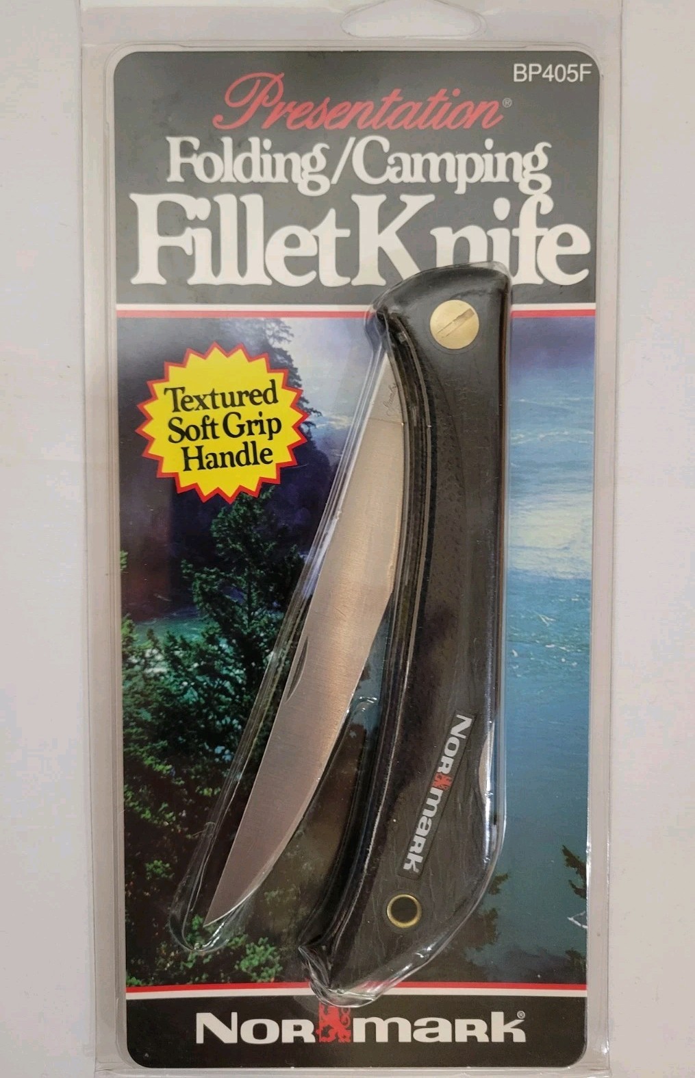 Vintage 1994 NEW-Normark Lockback Folding Fillet Knife Sweden Black Handle 5 in Vintage 1994 NEW-Normark Lockback Folding Fillet Knife Sweden Black Handle 5 in