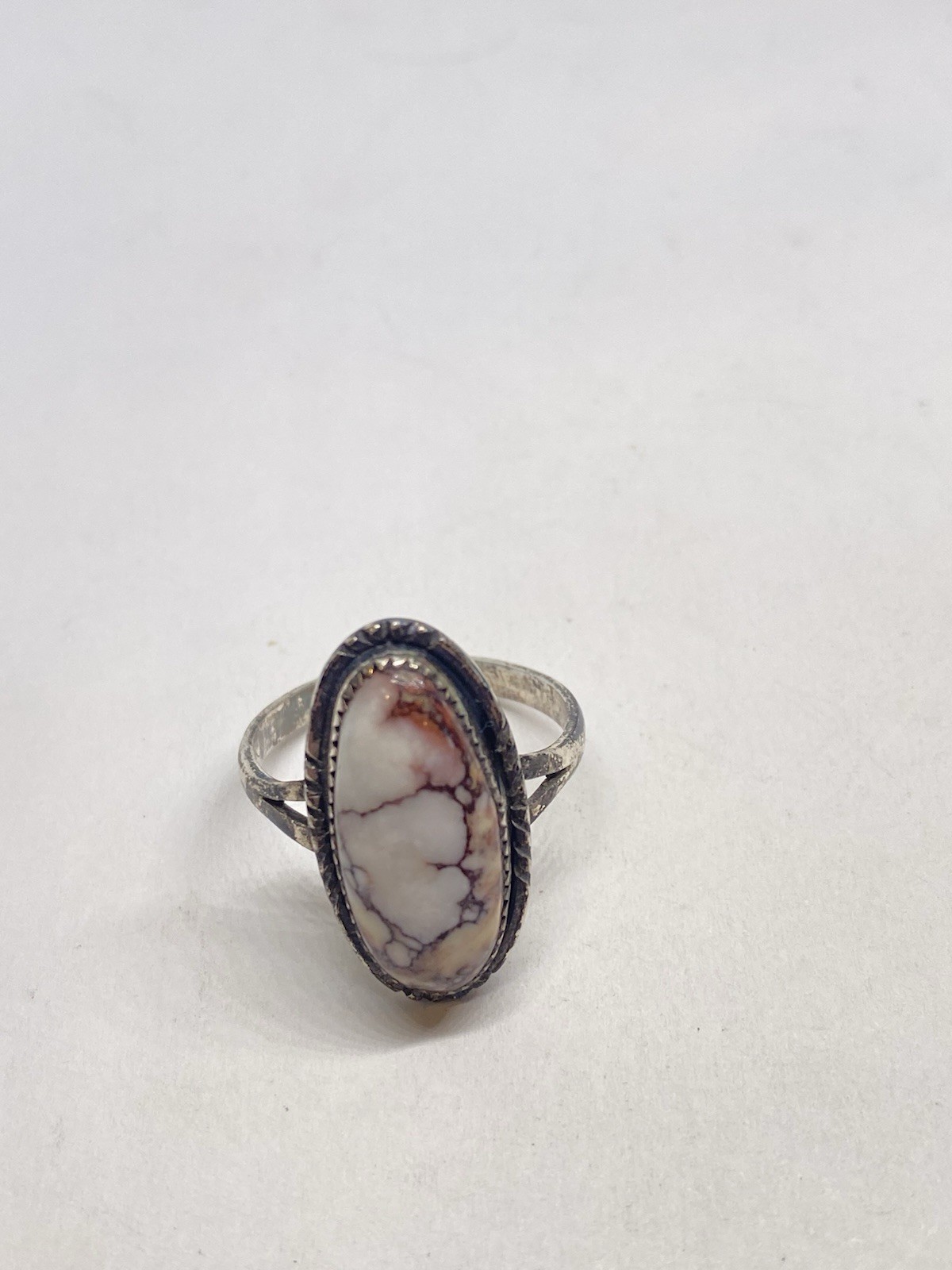 SIZE 11 6g 925 STERLING SILVER WHITE BUFFALO TURQUOISE NATIVE AMERICAN RING SIZE 11 6g 925 STERLING SILVER WHITE BUFFALO TURQUOISE NATIVE AMERICAN RING