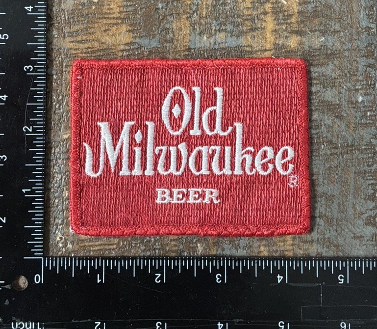 Vintage Old Milwaukee Beer Brewing Company Advertising Logo Sew-On Patch