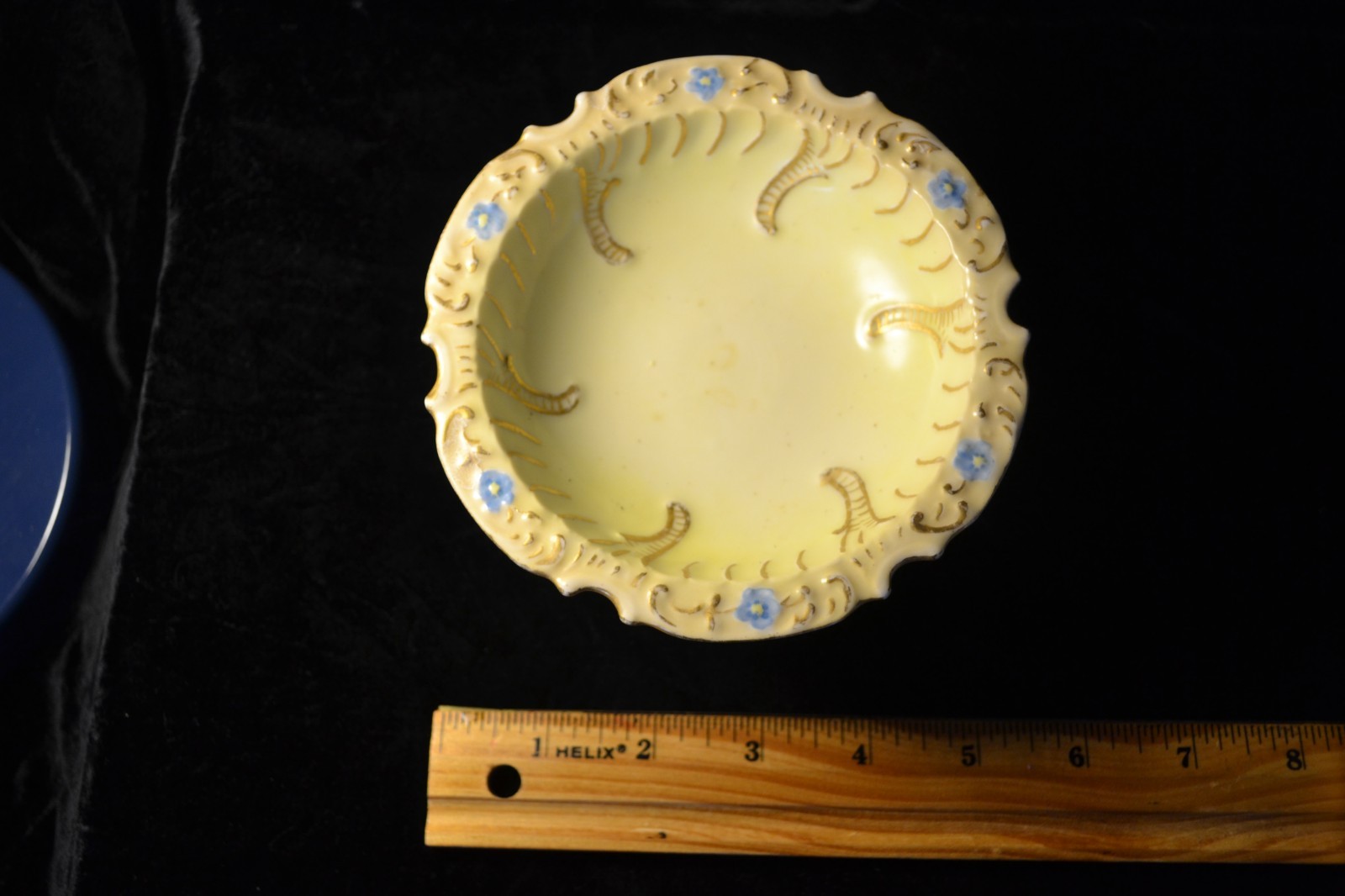 ANTIQUE LIMOGES FRANCE PORCELAIN FLORAL BOWL W/ PEDESTAL SO PRETTY