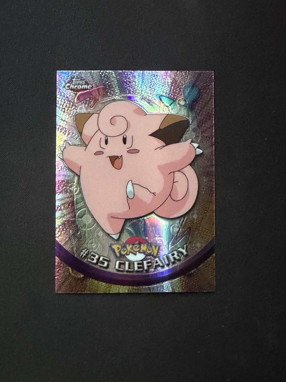 2000 Topps Chrome Pokemon Clefairy #35 Spectra 2000 Topps Chrome Pokemon Clefairy #35 Spectra