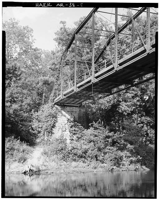 Fayetteville Arkansas Wyman Bridge 1930s Masonry Pier West Fork White River