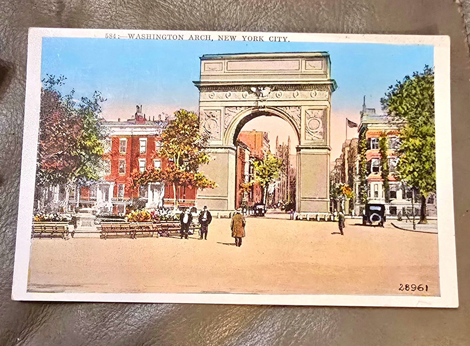 Manhattan Post Card Co. Washington Arch New York City antique Unposted Manhattan Post Card Co. Washington Arch New York City antique Unposted