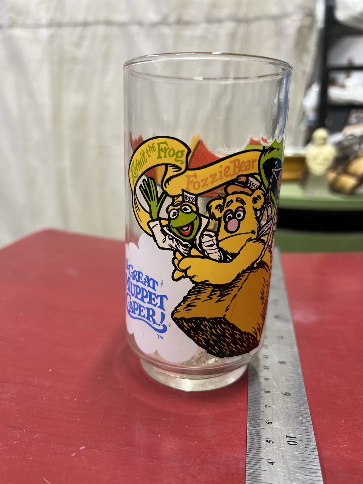 Vintage 1981 Great Muppet Caper Kermit Fozzie Gonzo 16 Oz McDonalds Glass Vintage 1981 Great Muppet Caper Kermit Fozzie Gonzo 16 Oz McDonalds Glass