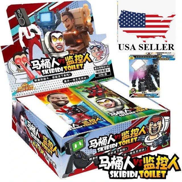 Skibidi Toilet Booster Box Trading Card Game New Sealed 1 Box 32 Pack New US Skibidi Toilet Booster Box Trading Card Game New Sealed 1 Box 32 Pack New US