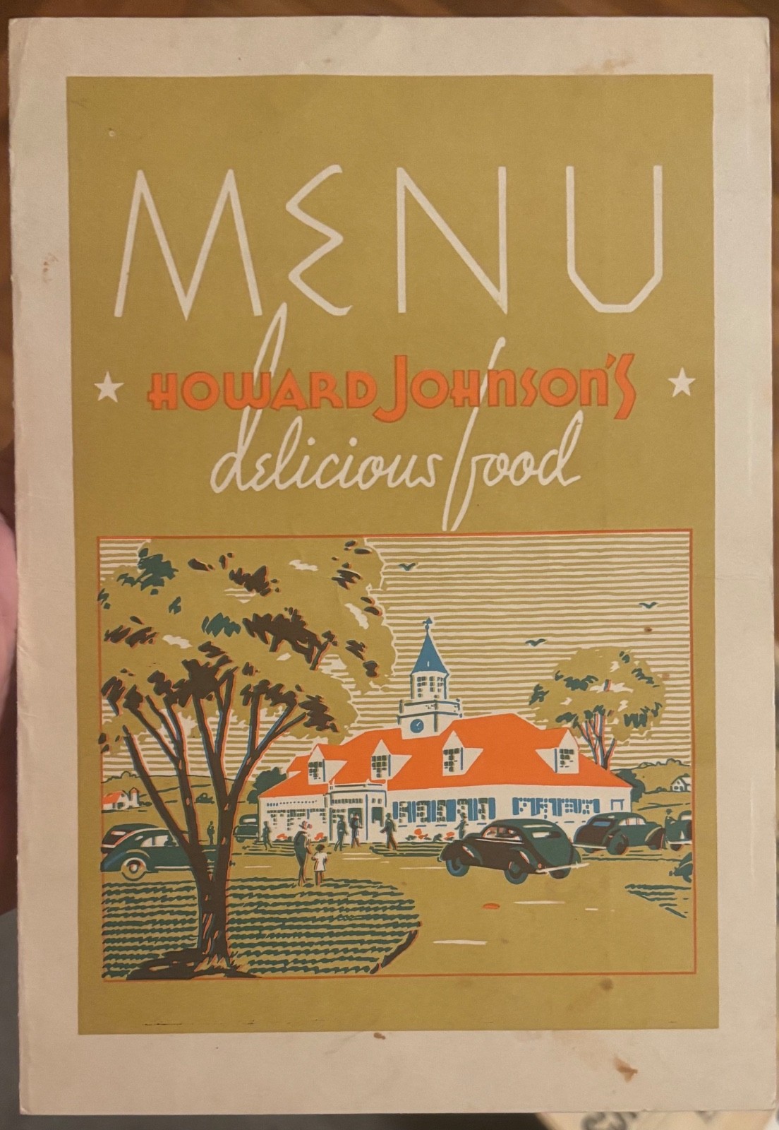 Vintage 1947 Howard Johnson's of Florida Restaurant Menu Vintage 1947 Howard Johnson's of Florida Restaurant Menu