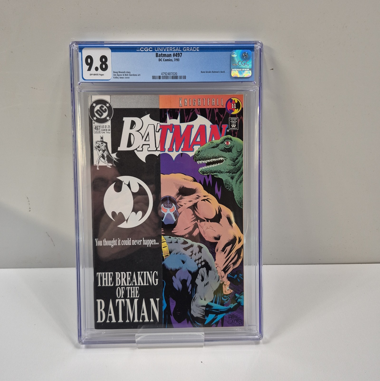Batman #497 CGC 9.8   Bane Breaks Batman\'s Back DC Comics 1993 Direct 1st print