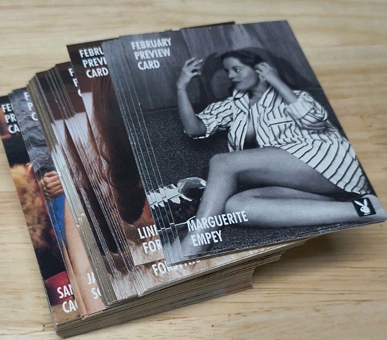 PLAYBOY Febuary 1996 PROMO Trading Cards LOT of 71 CARDS Nudity Collectibles PLAYBOY Febuary 1996 PROMO Trading Cards LOT of 71 CARDS Nudity Collectibles