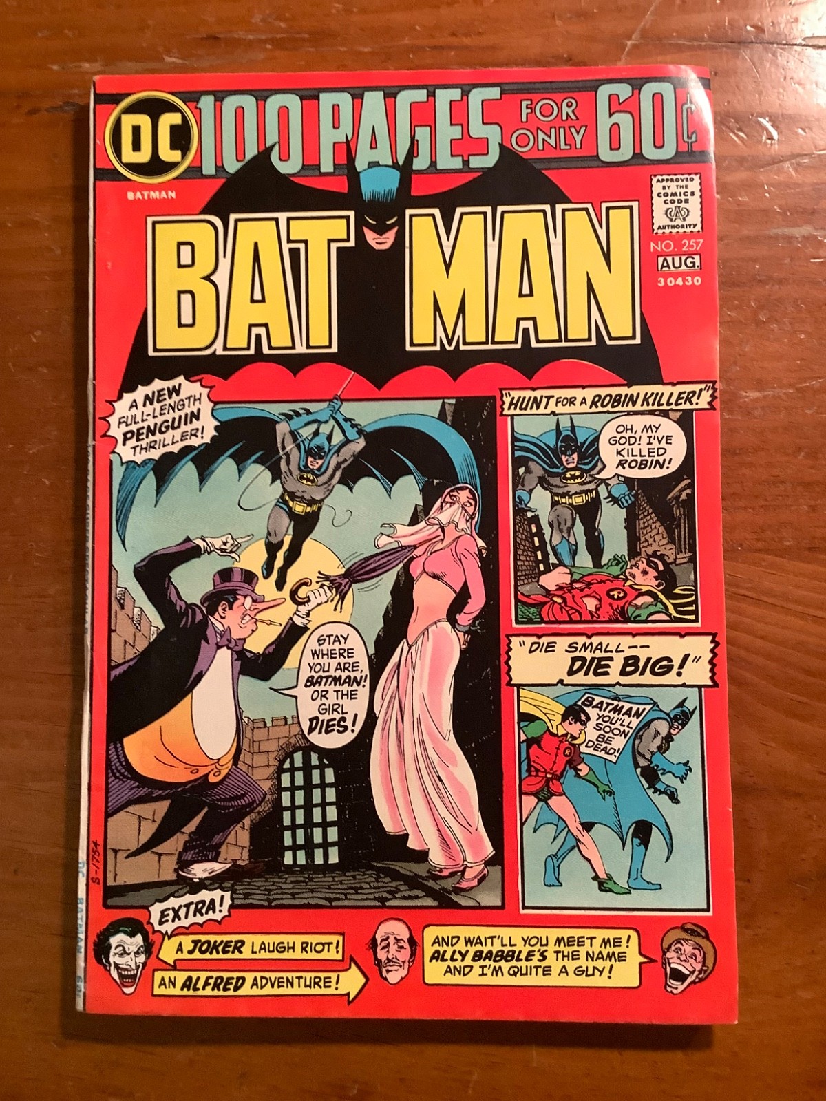BATMAN #257 DC 1974 100 PAGE SUPER SPECTACULAR BRONZE AGE FN/VF COMPLETE BATMAN #257 DC 1974 100 PAGE SUPER SPECTACULAR BRONZE AGE FN/VF COMPLETE
