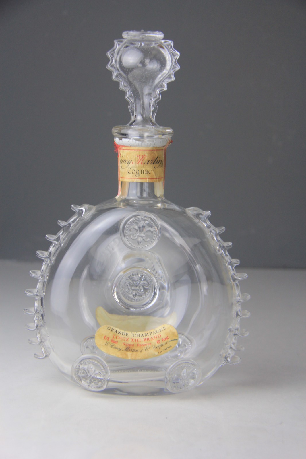 Baccarat Remy Martin Louis XIII Crystal Cognac Decanter Bottle w/Stopper Empty