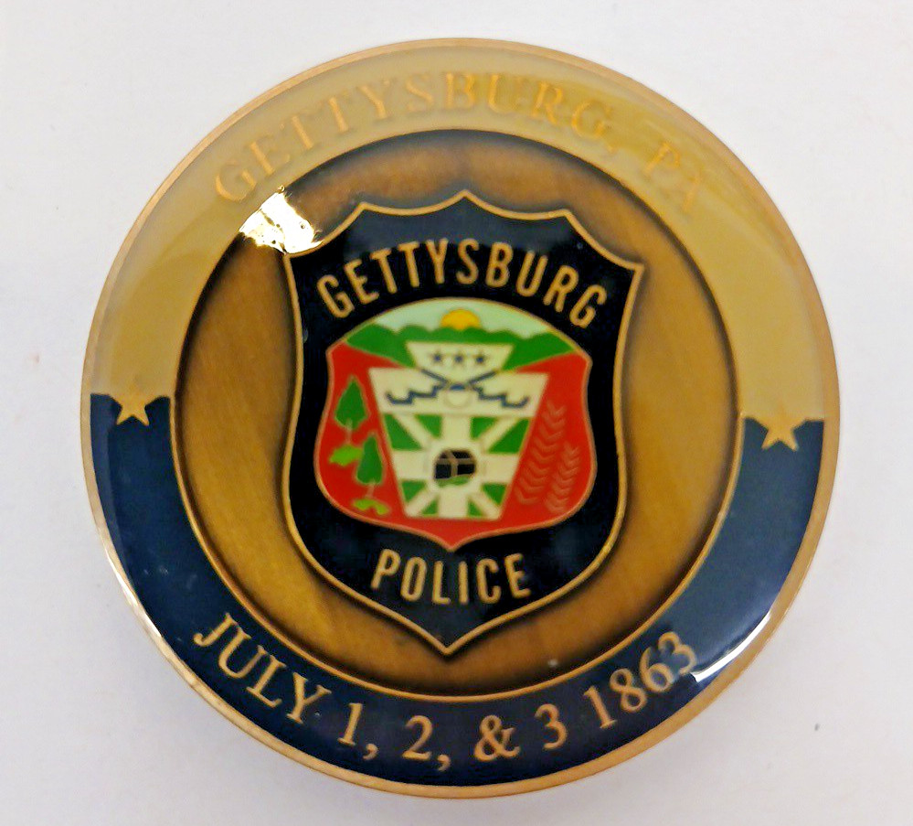 Gettysburg PA Police Challenge Coin