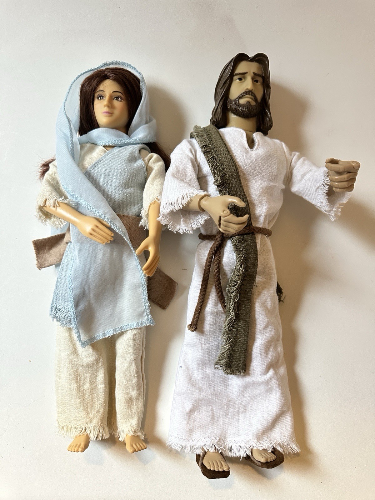 Messengers of Faith Talking Bible Verses Jesus 11” & Mary 10” Doll Figure Lot Messengers of Faith Talking Bible Verses Jesus 11” & Mary 10” Doll Figure Lot
