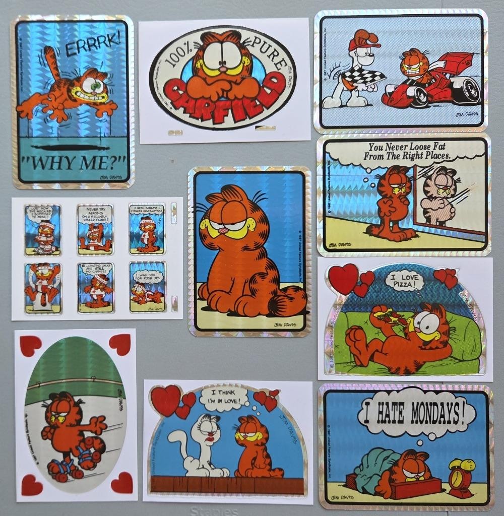 10 Rare VTG Prism 1987 Garfield Vending Machine Stickers Jim Davis Collectible 10 Rare VTG Prism 1987 Garfield Vending Machine Stickers Jim Davis Collectible