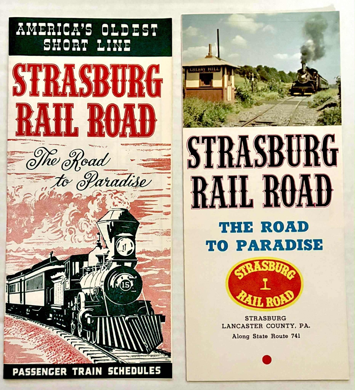 Strasburg Rail Road Brochures 2 1961 & 1962 NM/MT RARE