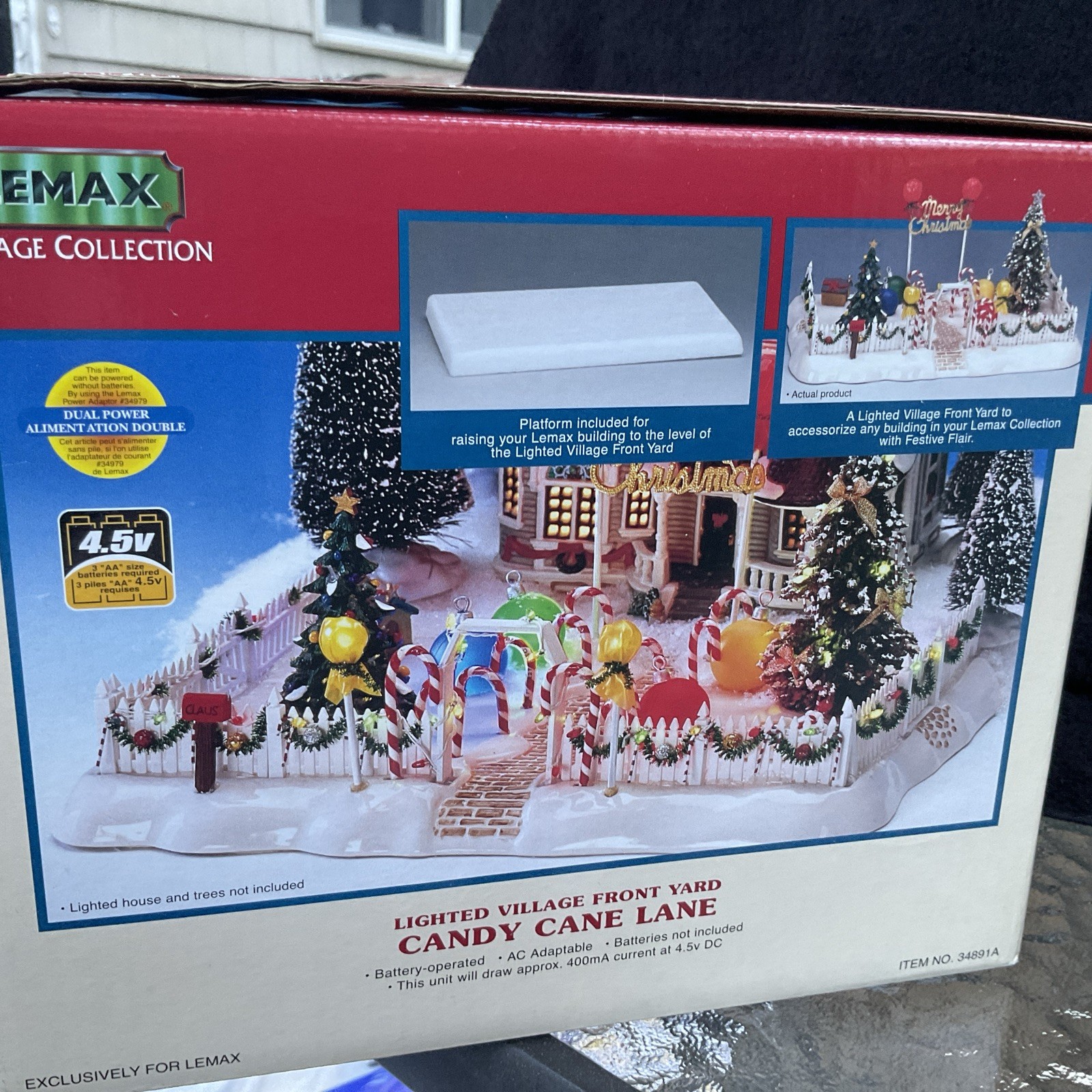 Lemax Lighted Village Front Yard Candy Cane Lane Lemax Lighted Village Front Yard Candy Cane Lane