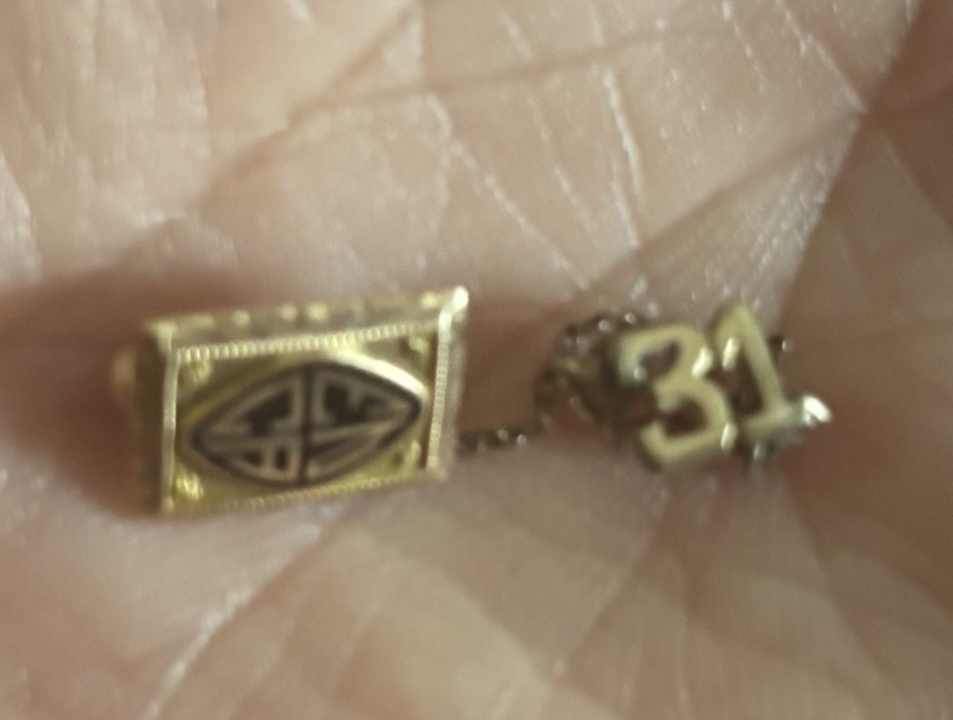 Vintage 1931 Class Pin 10k Yellow Gold Art Deco School Graduation Monogram 31 1g