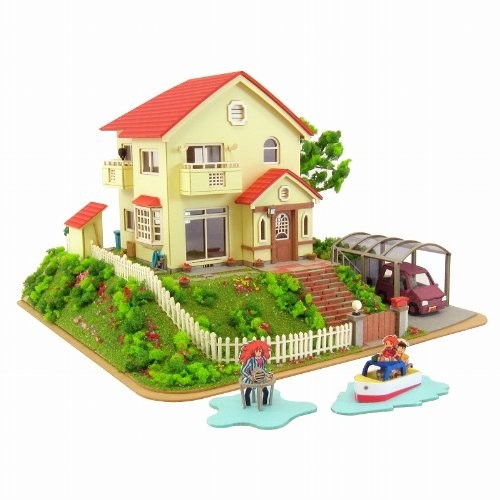 Sankei Miniatuart kit Studio Ghibli Series Ponyo Sosuke and Ponyo\'s house 1/150