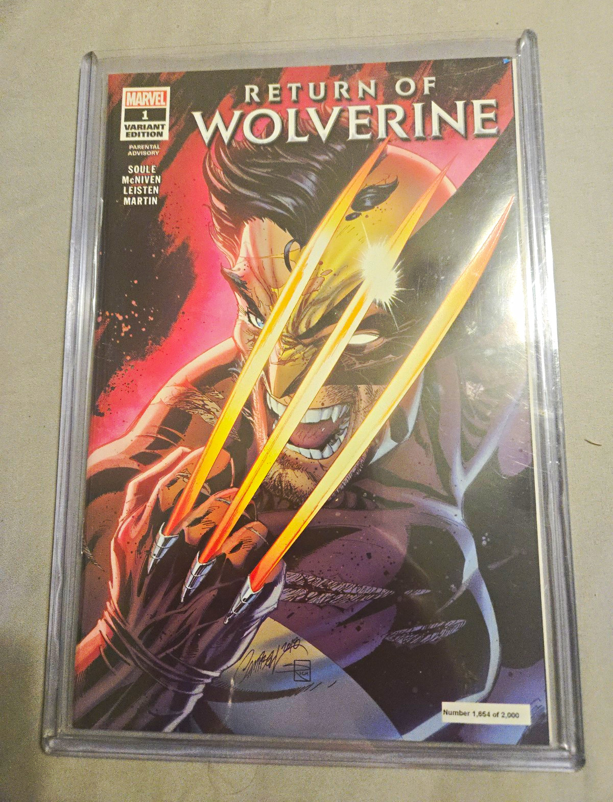 Return of Wolverine #1 Variant Edition Limited  J scott campbell