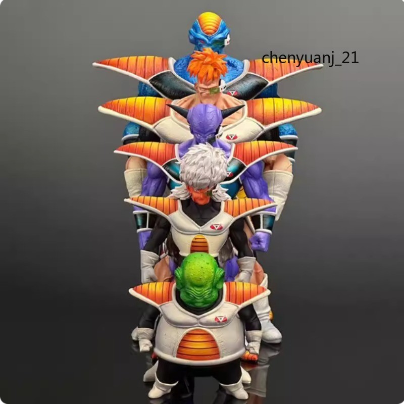 5PCS Anime Ginyu Force PVC Figures Jeice Burter Reccoom Guldo Premium Toy Models