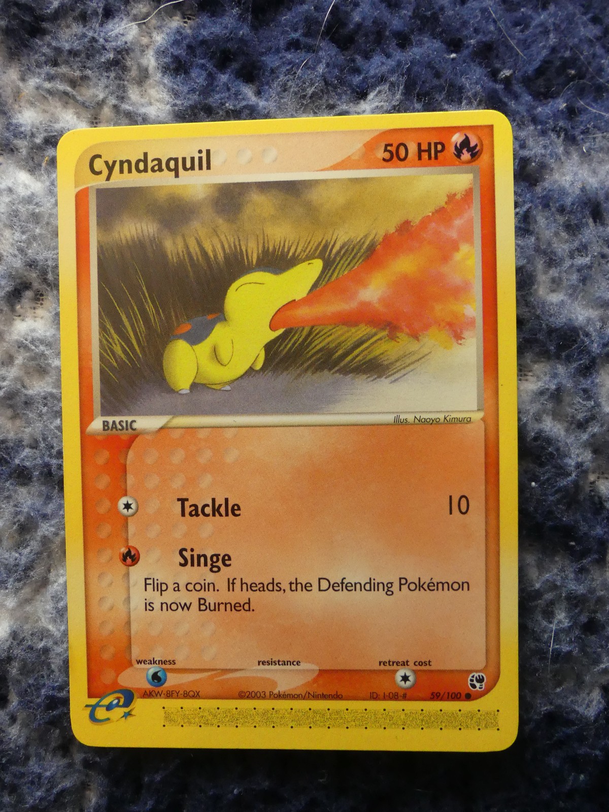 Cyndaquil 59/100 EX Sandstorm Regular Cyndaquil 59/100 EX Sandstorm Regular