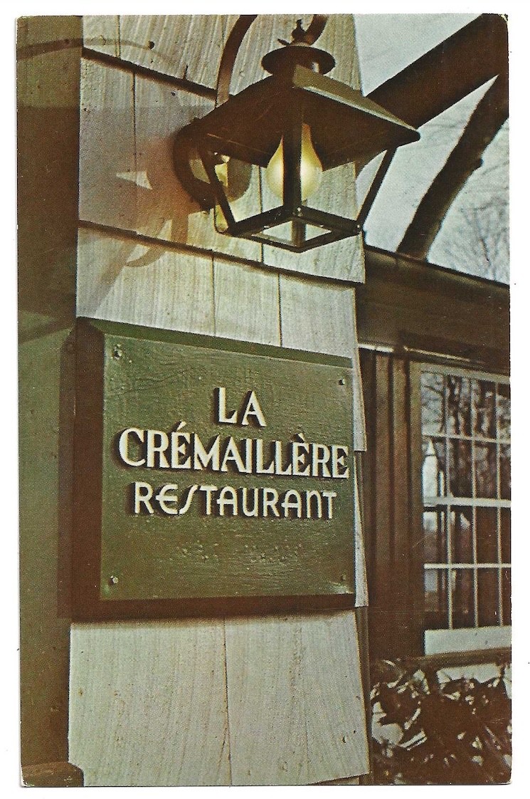 Banksville New York c1950's La Cremaillere Restaurant, French Cuisine