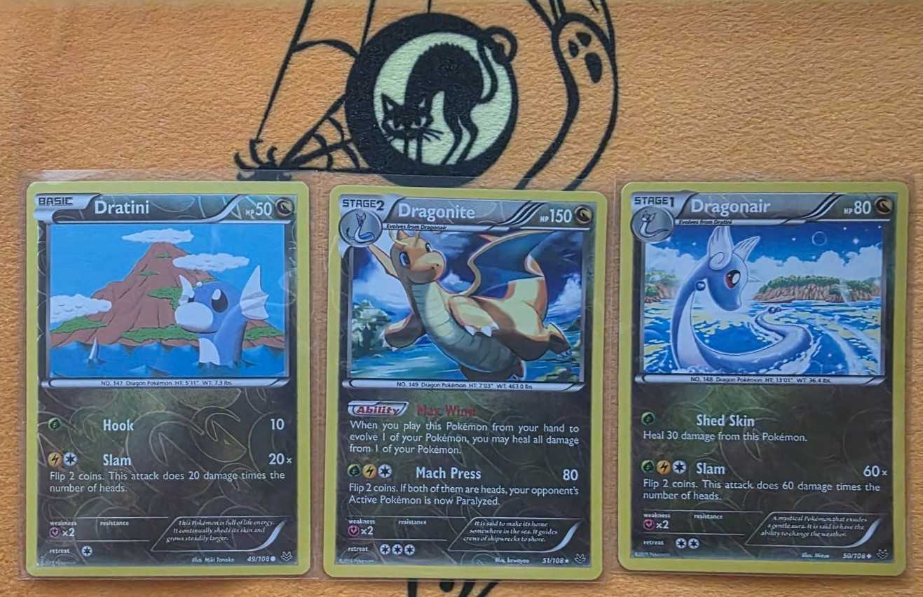 Roaring Skies Reverse Holos Dratini Dragonair Dragonite 49 - 51/108 LP🐉 Roaring Skies Reverse Holos Dratini Dragonair Dragonite 49 - 51/108 LP🐉