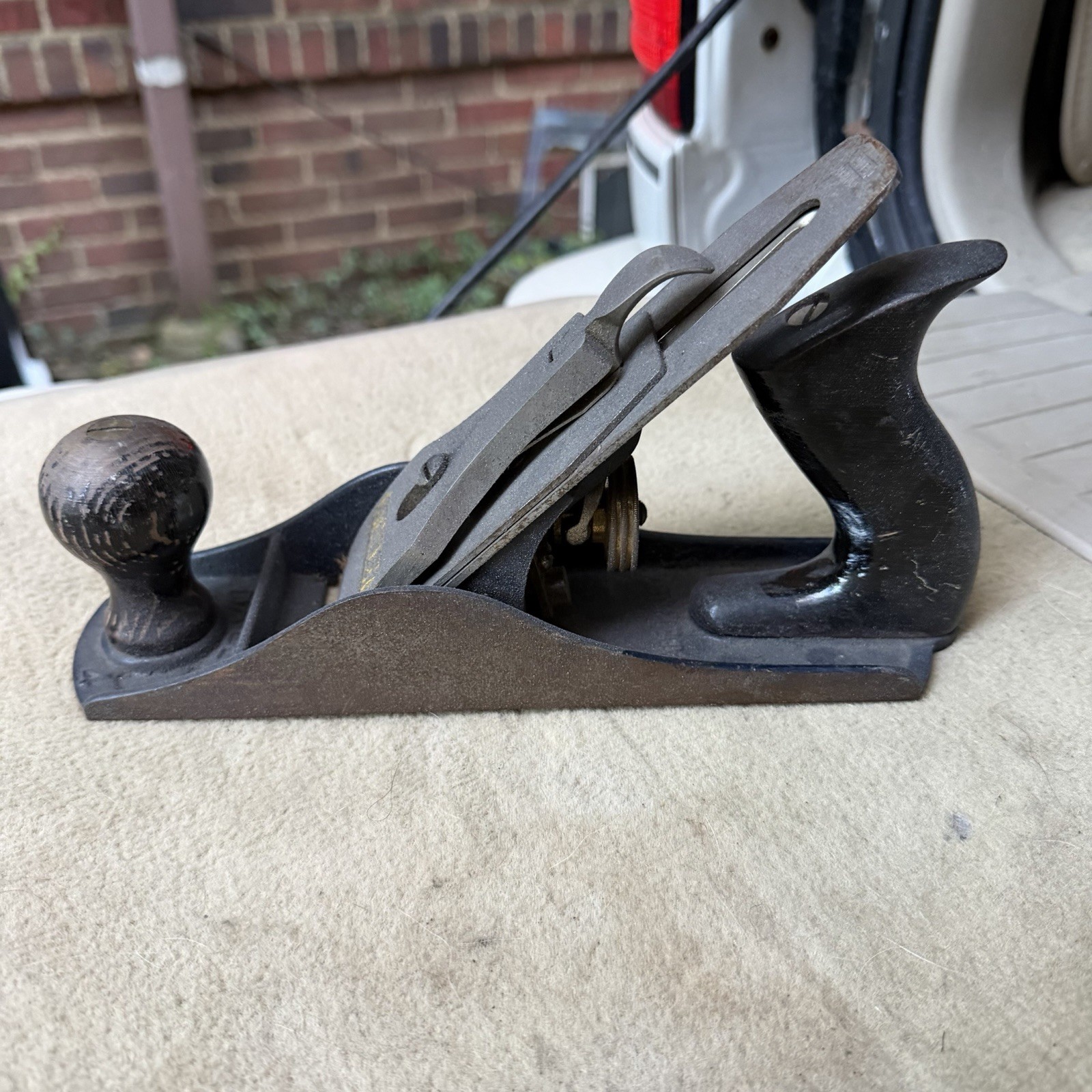 Vintage Stanley No 4 Smoothing Bench Plane Woodworking Hand Tool USA Vintage Stanley No 4 Smoothing Bench Plane Woodworking Hand Tool USA