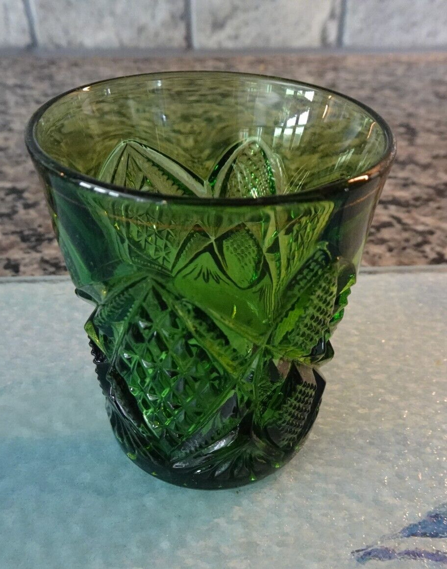 EAPG US Glass Toothpick Green \ EAPG US Glass Toothpick Green \
