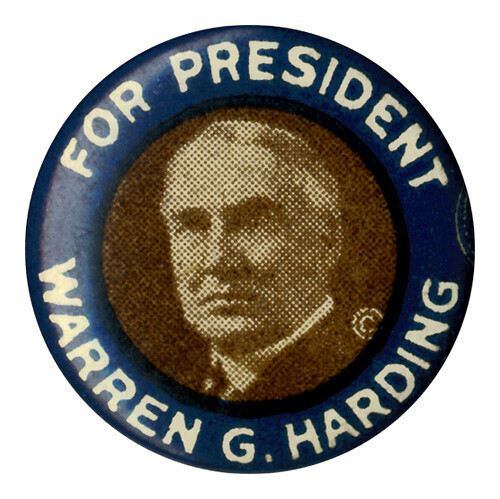 1920 Warren Harding FOR PRESIDENT Campaign Button