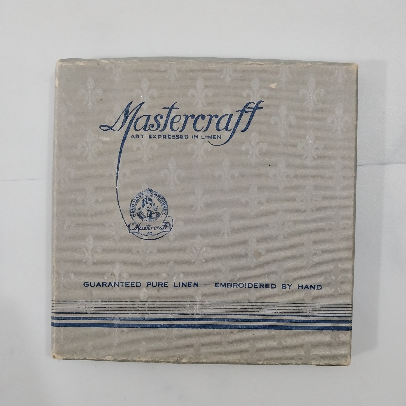 Emboidered dollies Mastercraft pure linen Antique Emboidered dollies Mastercraft pure linen Antique