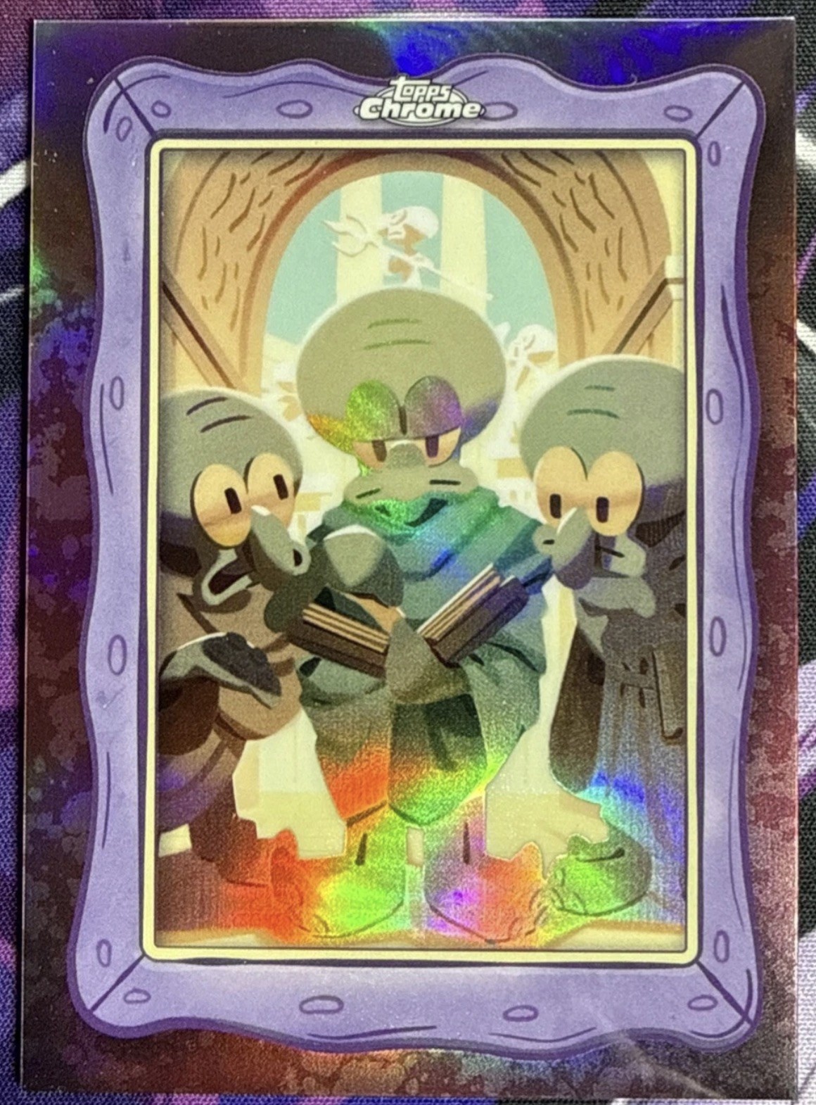 2025 Spongebob Topps Chrome SQUIDWARD’S GALLERY Art By Alex Braun SSP #SG-1