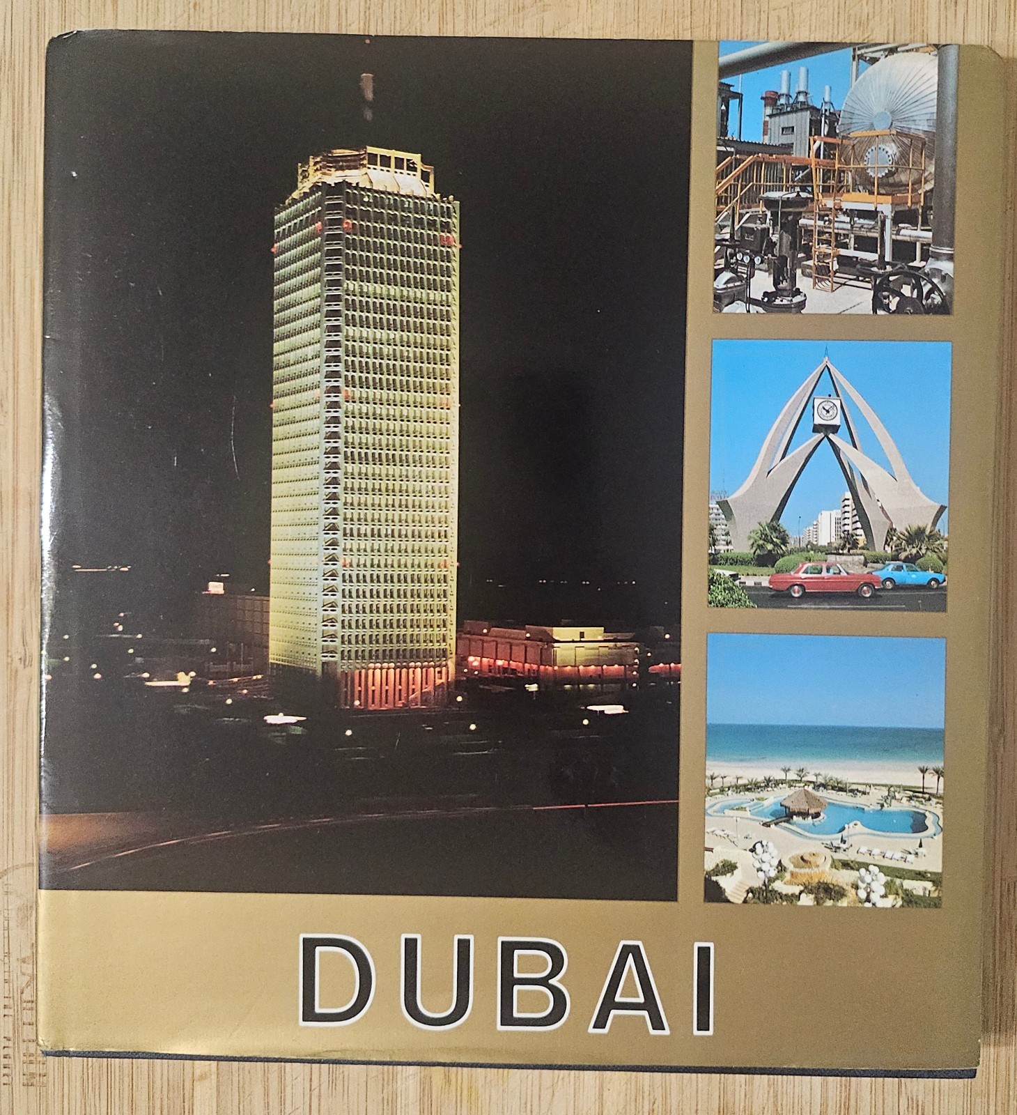 Vintage 1982 DUBAI Photo Book Pictorial Album Municipality Italy Print Rare 80s