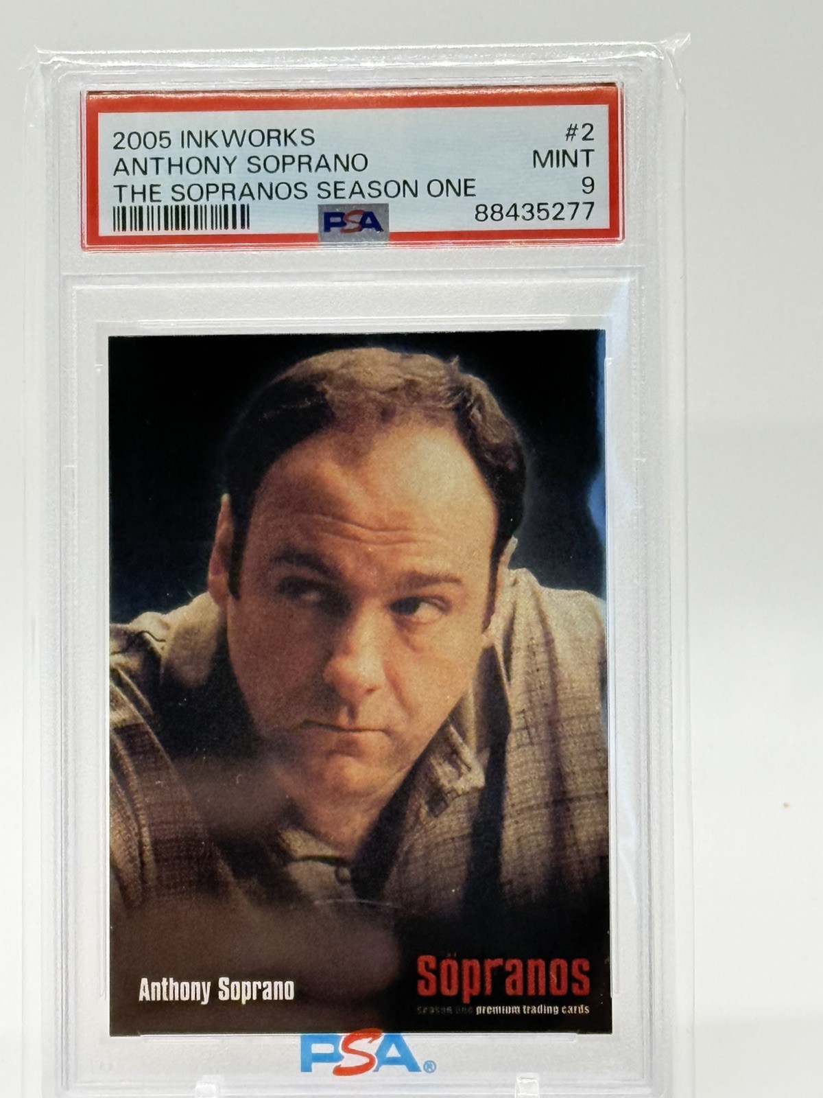 2005 Inkworks The Sopranos #2 Tony Soprano James Gandolfini PSA 9 ROOKIE CARD